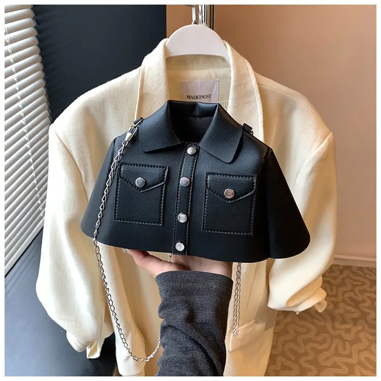 Women's Cream Shoulder Bag with Chain Crossbody Design — feature 24