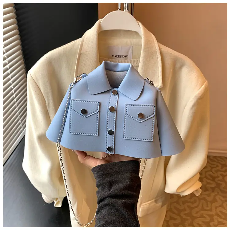 Women's Cream Shoulder Bag with Chain Crossbody Design — feature 25