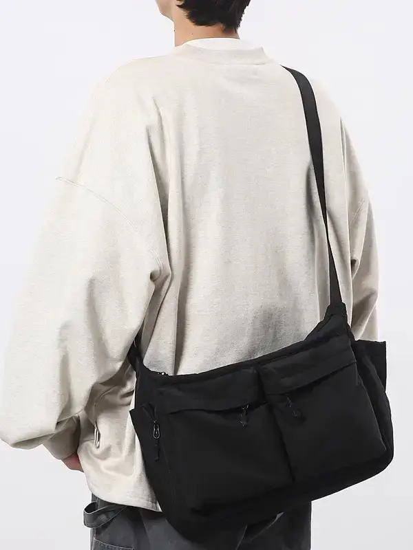 Japanese-Style Waterproof Commuter Crossbody Bag for Men - Image 4