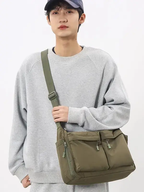Japanese-Style Waterproof Commuter Crossbody Bag for Men - Image 5