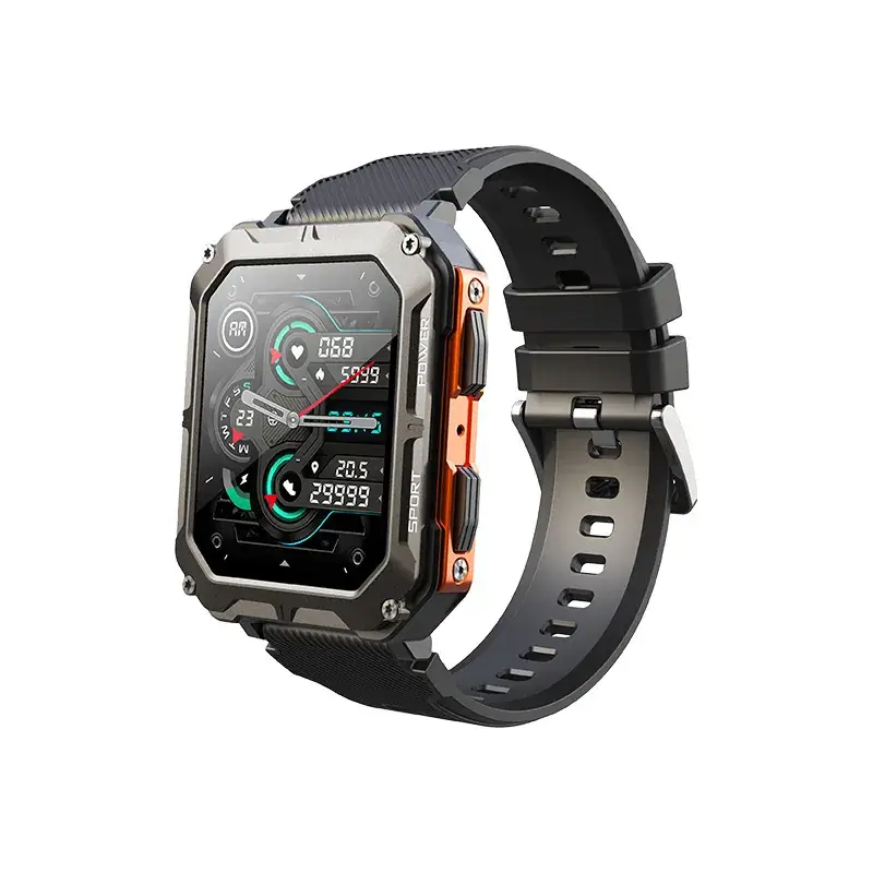 C20Pro Bluetooth Call Outdoor Rugged Sports Waterproof Pedometer Smartwatch - Image 2