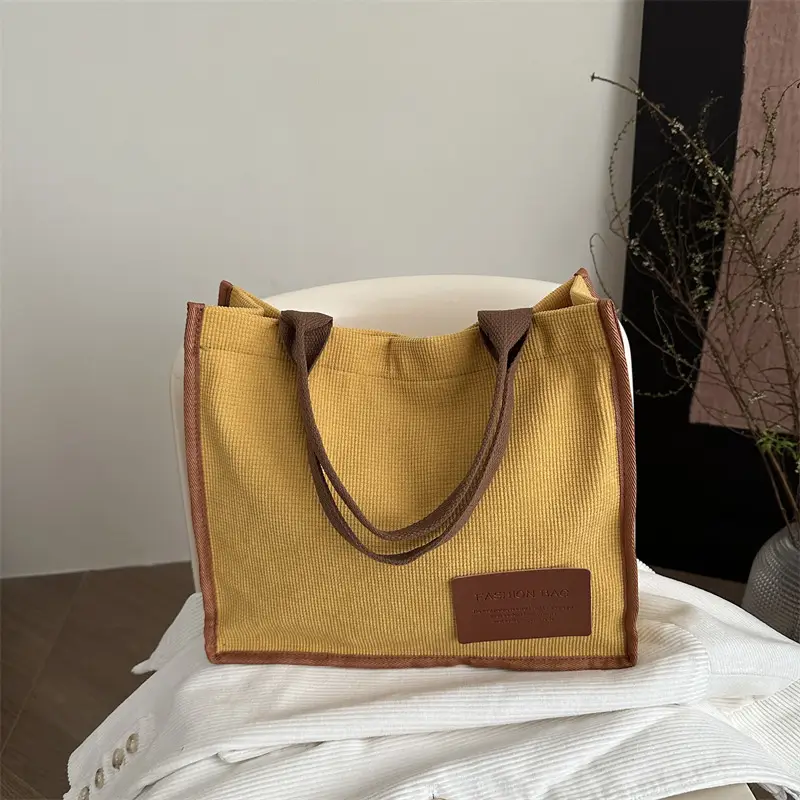 2025 Purple Canvas Tote Bag Large Capacity Women - Image 11
