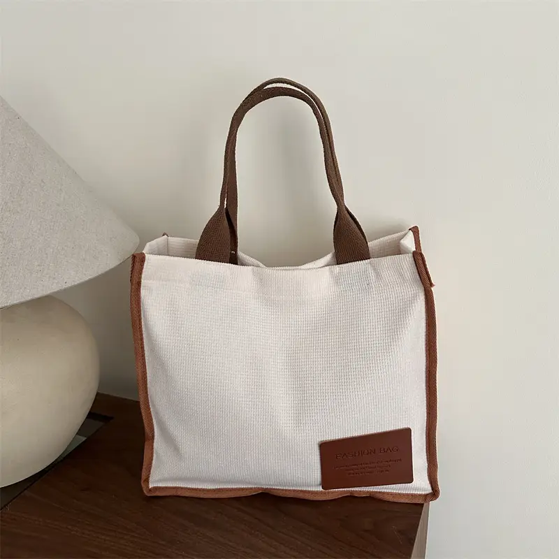 2025 Purple Canvas Tote Bag Large Capacity Women - Image 12