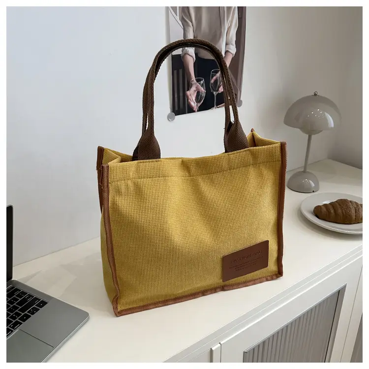 2025 Purple Canvas Tote Bag Large Capacity Women — feature 23