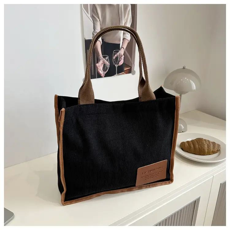 2025 Purple Canvas Tote Bag Large Capacity Women — feature 27