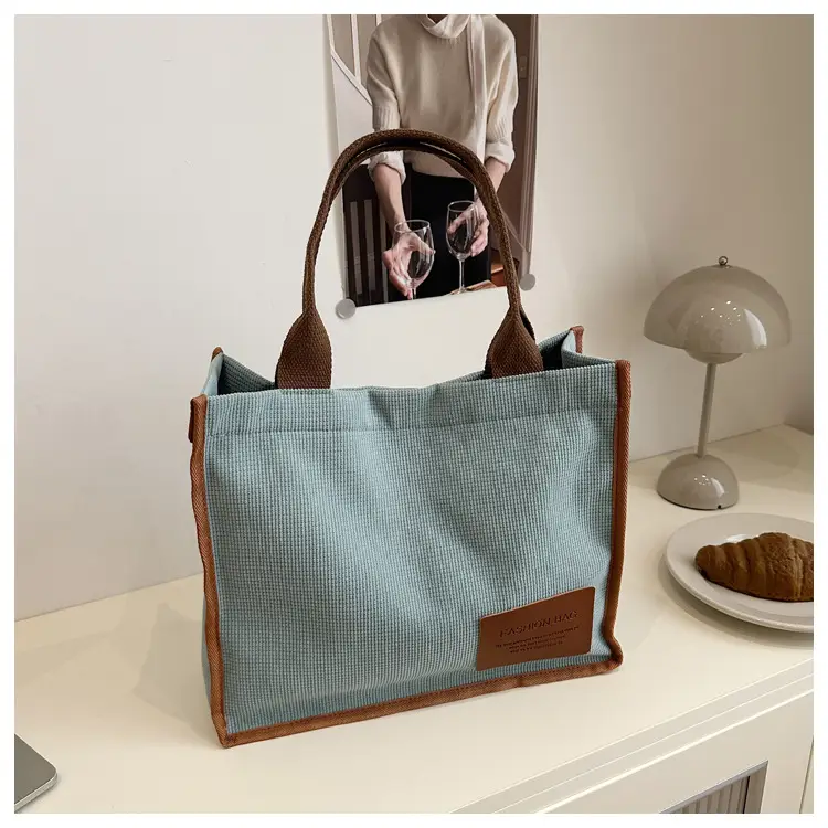 2025 Purple Canvas Tote Bag Large Capacity Women — feature 29