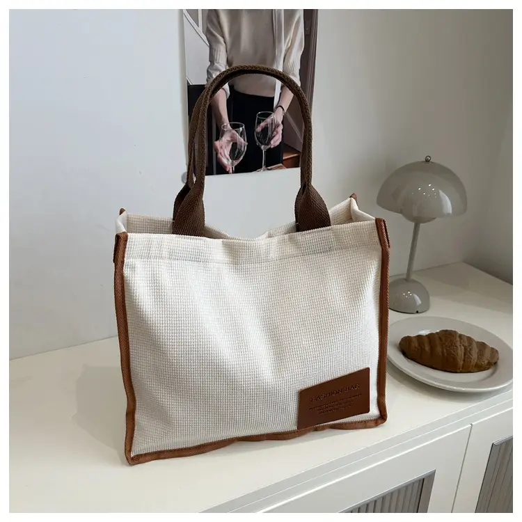 2025 Purple Canvas Tote Bag Large Capacity Women — feature 30