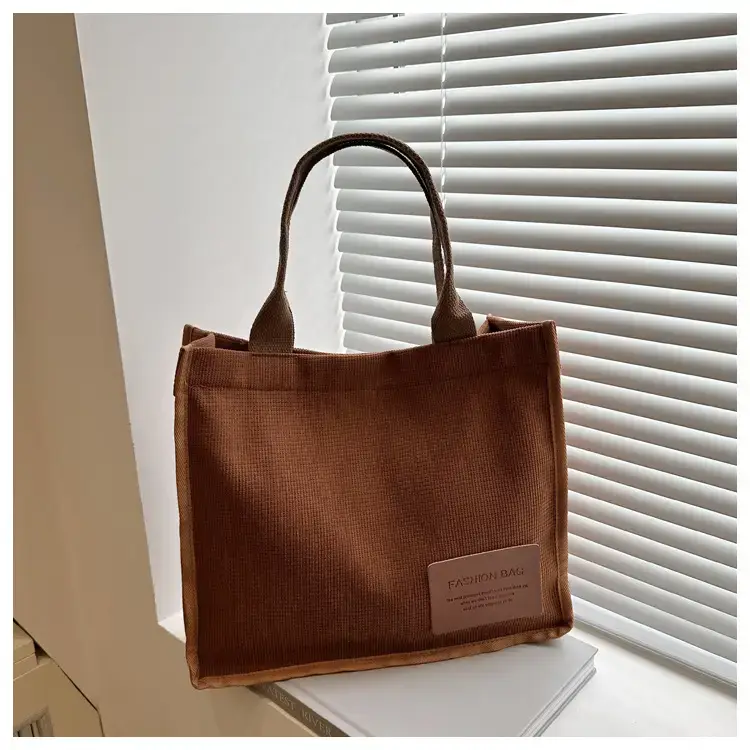 Casual Canvas Tote Bag Large Capacity Literary Korean Style — feature 29