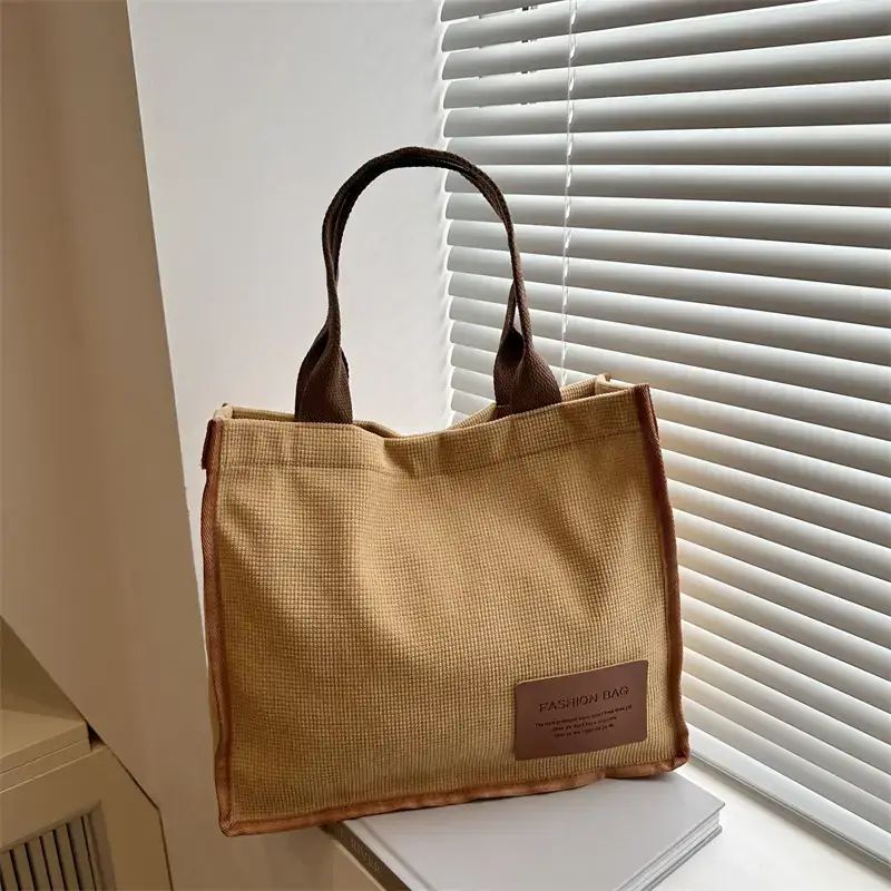 Casual Canvas Tote Bag Large Capacity Literary Korean Style - Image 3