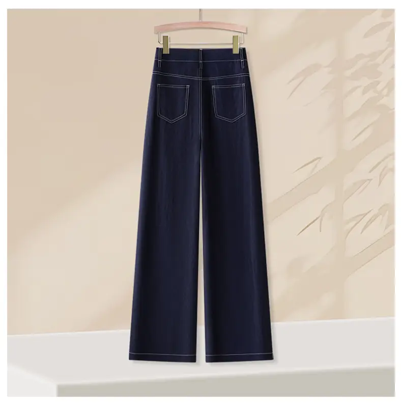 Dark Blue Tencel Wide Leg Pants for Women 2026 — feature 13
