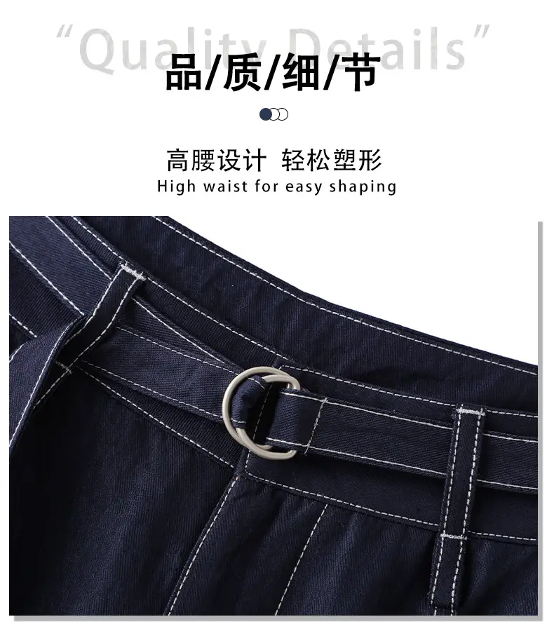 Dark Blue Tencel Wide Leg Pants for Women 2026 — feature 6