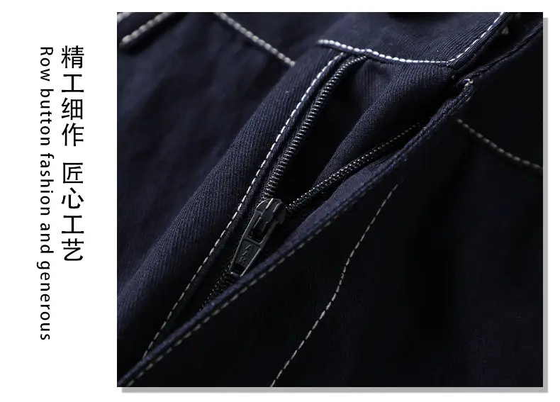 Dark Blue Tencel Wide Leg Pants for Women 2026 — feature 7