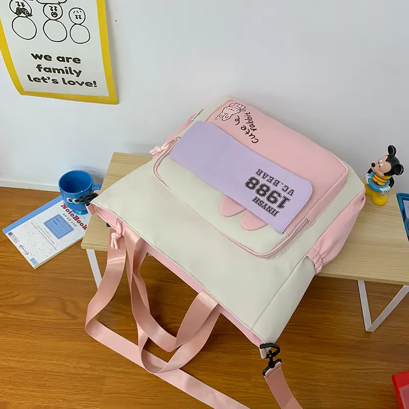 New Primary School Students Canvas Tote Bags Large Capacity — feature 13