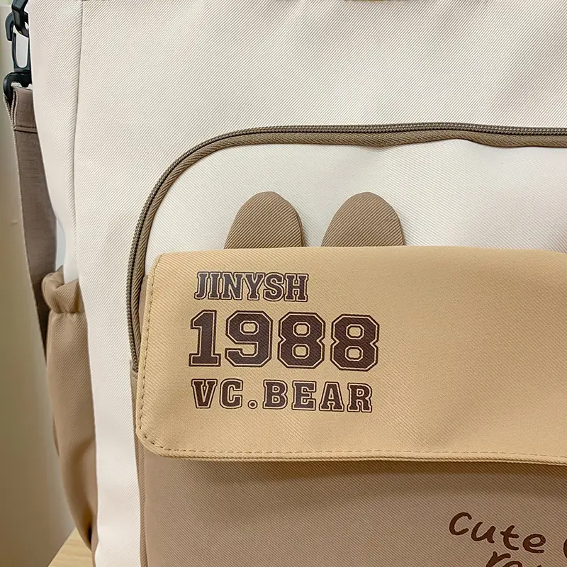 New Primary School Students Canvas Tote Bags Large Capacity — feature 20