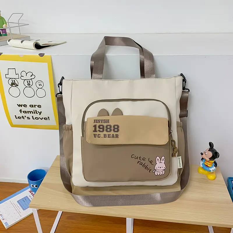 New Primary School Students Canvas Tote Bags Large Capacity — feature 6