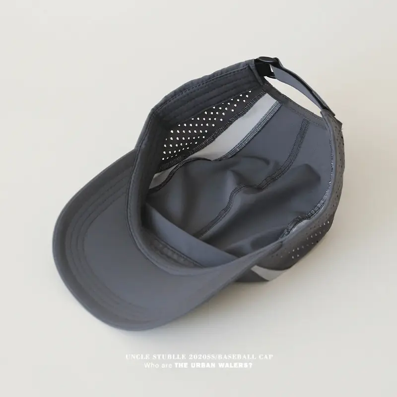 Men's Stubble Cap Grey Breathable Sports Hat — feature 12
