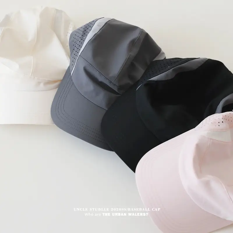 Men's Stubble Cap Grey Breathable Sports Hat — feature 3