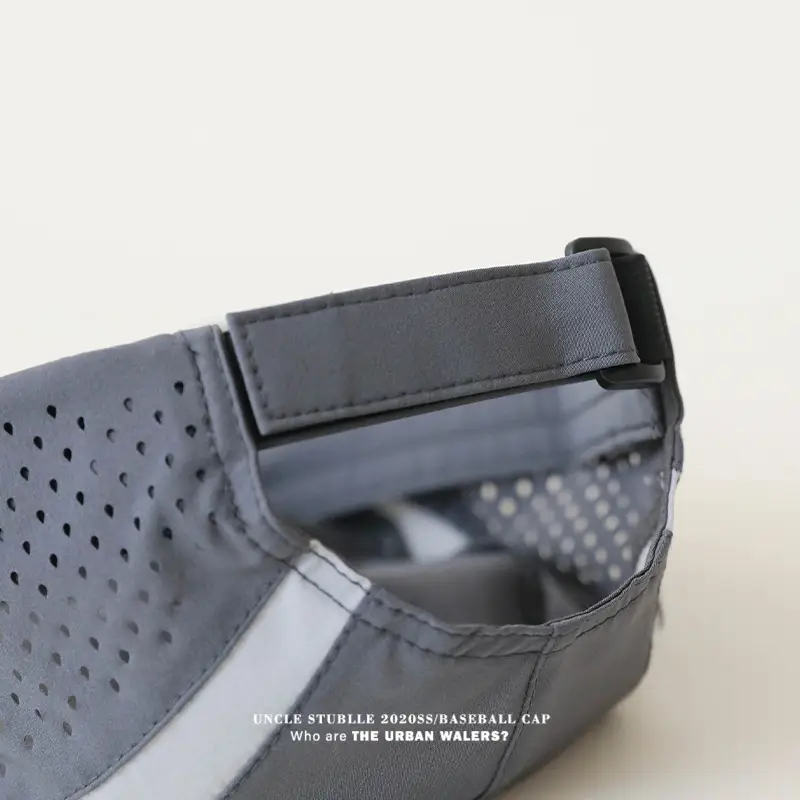 Men's Stubble Cap Grey Breathable Sports Hat — feature 8