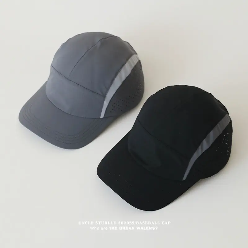 Men's Stubble Cap Grey Breathable Sports Hat — feature 9