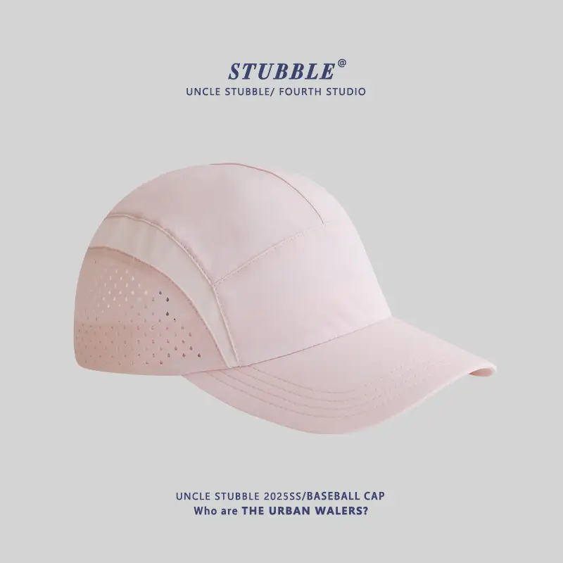 Men's Stubble Cap Grey Breathable Sports Hat
