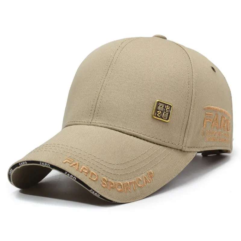 Unisex Embroidered Peaked Cap Black Hard Top Outdoor Casual - Image 4