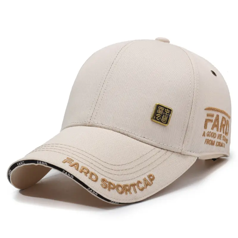Unisex Embroidered Peaked Cap Black Hard Top Outdoor Casual - Image 5