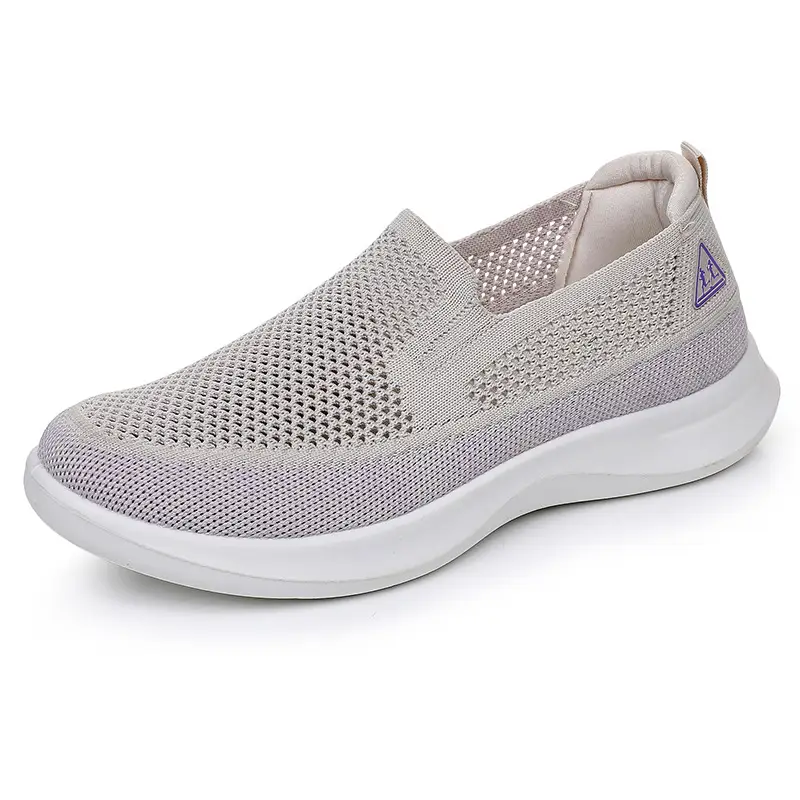 Summer New Style Women's Casual Sneakers, Solid Color Versatile Slip-On Comfortable Soft-Soled Mom Shoes - Image 2