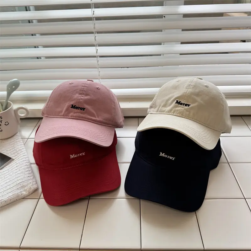 American-style Beige Letter Cap for Women Men - Image 11
