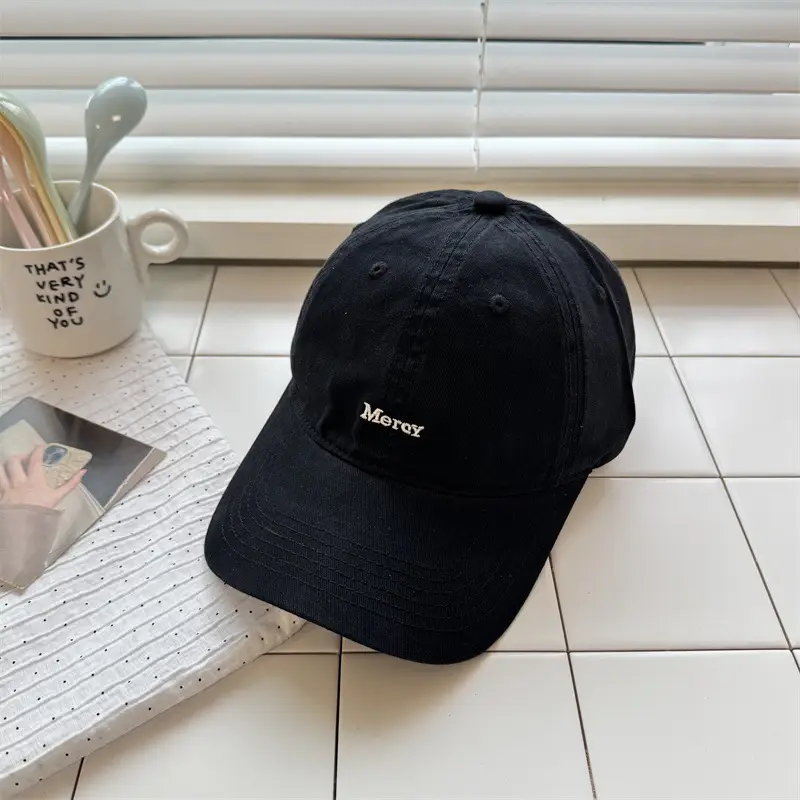American-style Beige Letter Cap for Women Men - Image 5