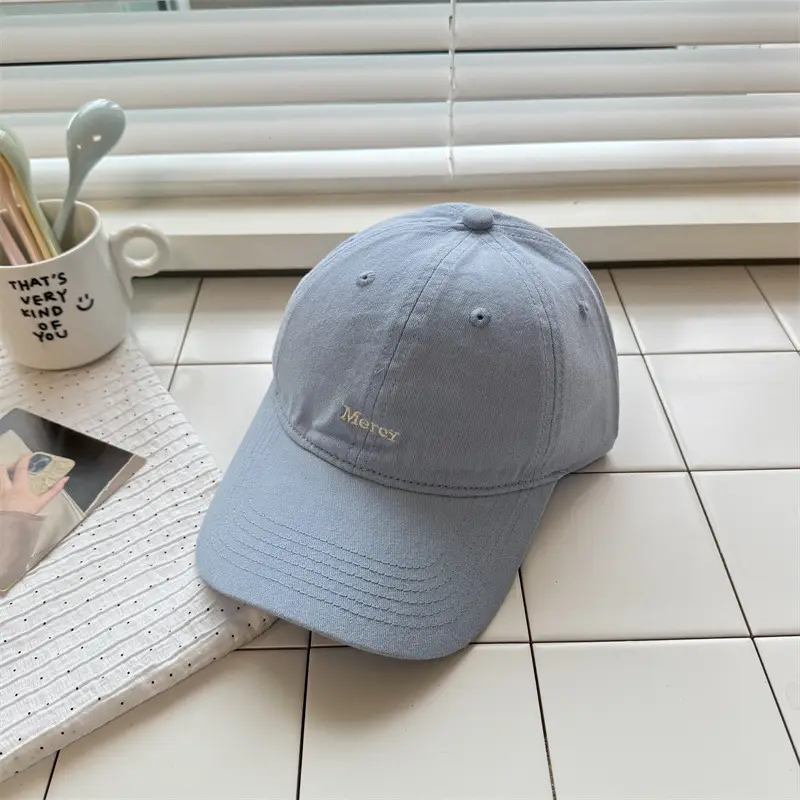 American-style Beige Letter Cap for Women Men - Image 4