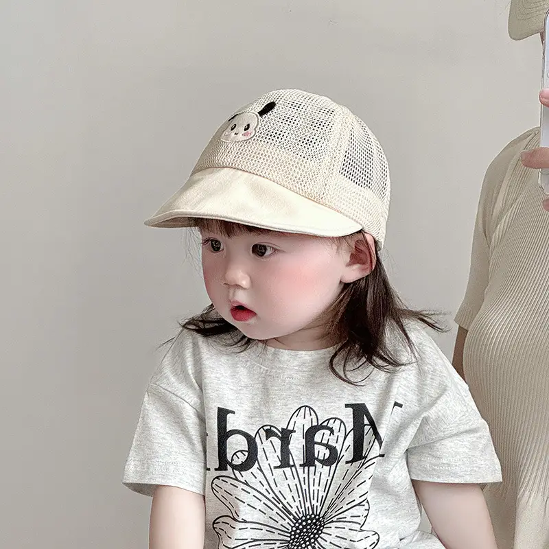 Girls Mesh Sun Hat with Brim Cap - Image 7