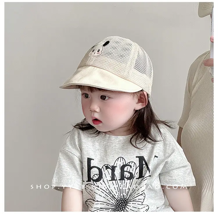 Girls Mesh Sun Hat with Brim Cap — feature 3