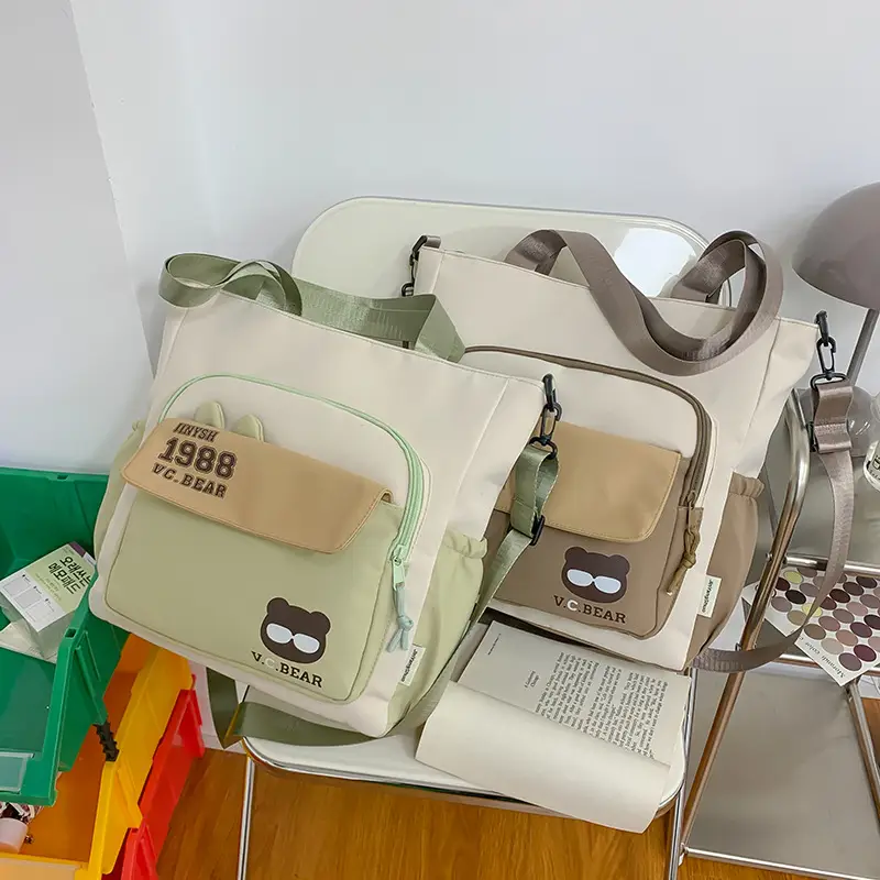 Korean Style Large Cap Bag for Students Crossbody Satchel - Image 7