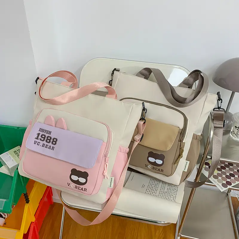 Korean Style Large Cap Bag for Students Crossbody Satchel - Image 8