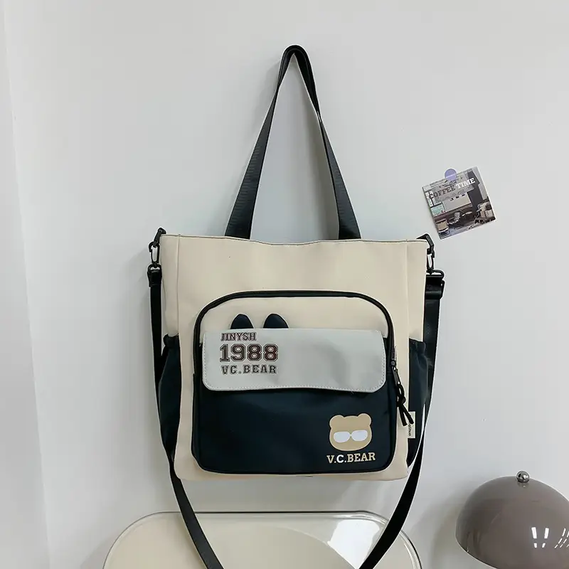 Korean Style Large Cap Bag for Students Crossbody Satchel — feature 10