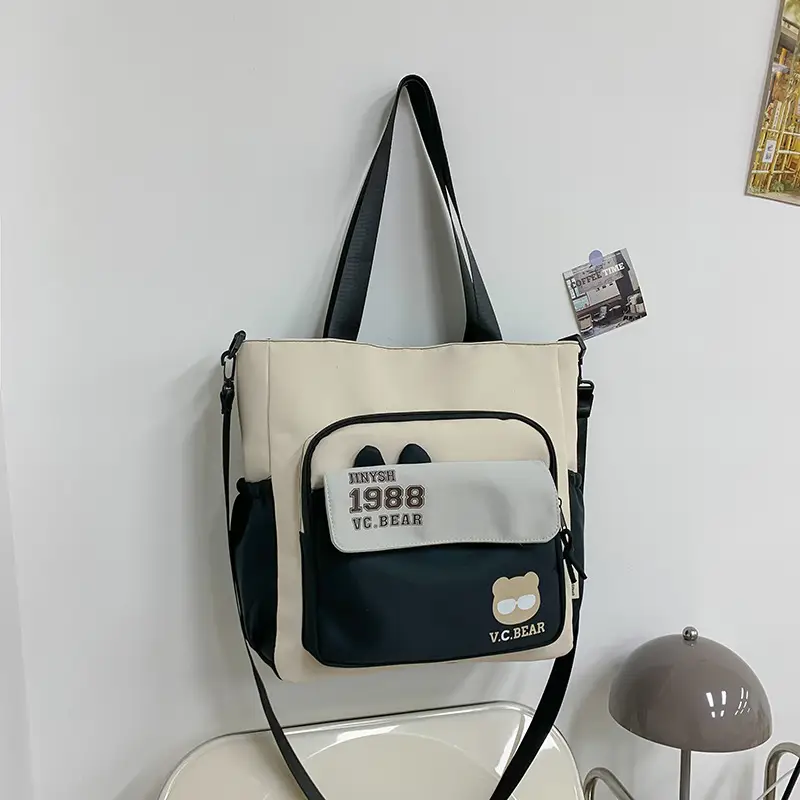 Korean Style Large Cap Bag for Students Crossbody Satchel — feature 11