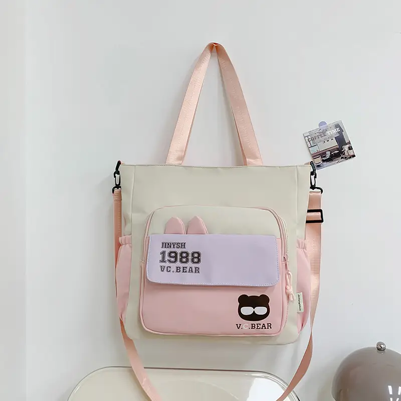 Korean Style Large Cap Bag for Students Crossbody Satchel — feature 12