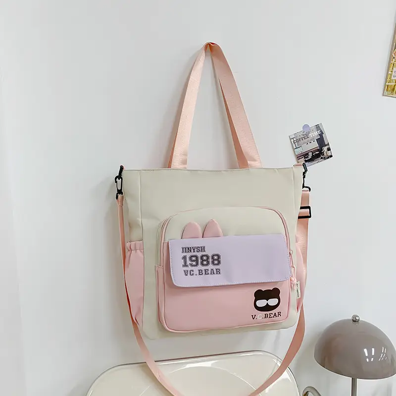Korean Style Large Cap Bag for Students Crossbody Satchel — feature 13