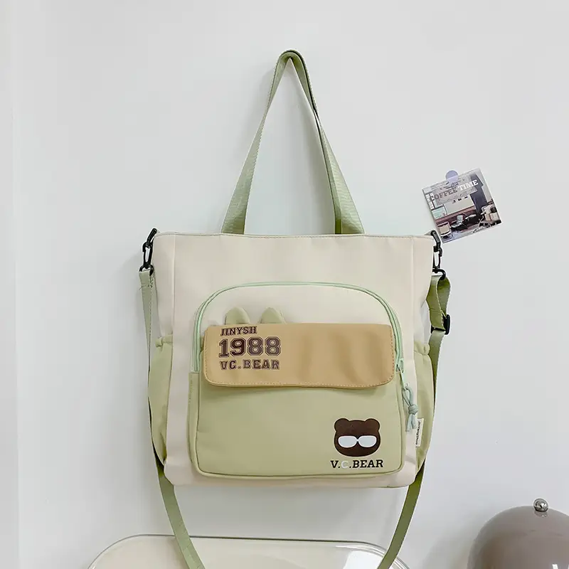 Korean Style Large Cap Bag for Students Crossbody Satchel — feature 14