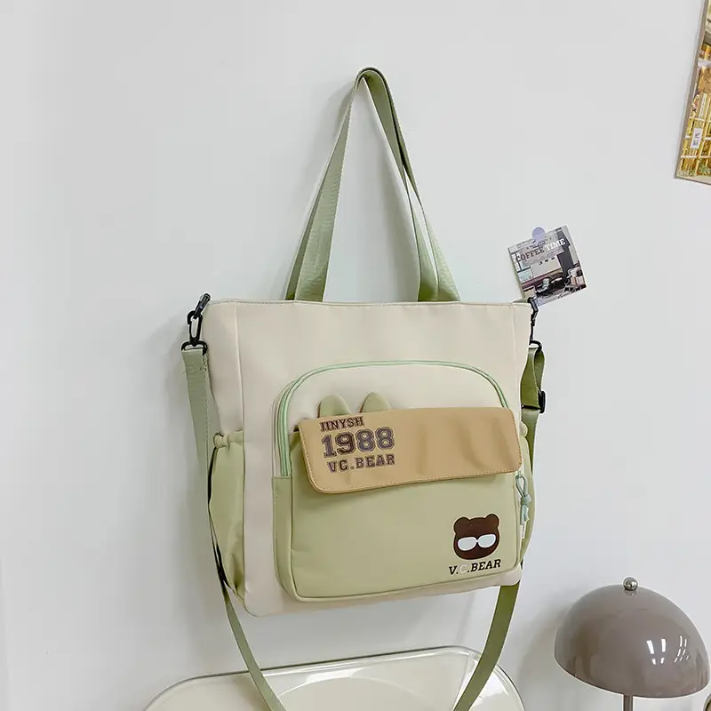 Korean Style Large Cap Bag for Students Crossbody Satchel — feature 15