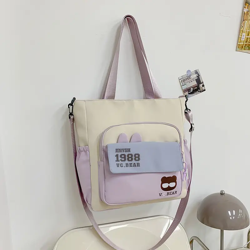 Korean Style Large Cap Bag for Students Crossbody Satchel — feature 17