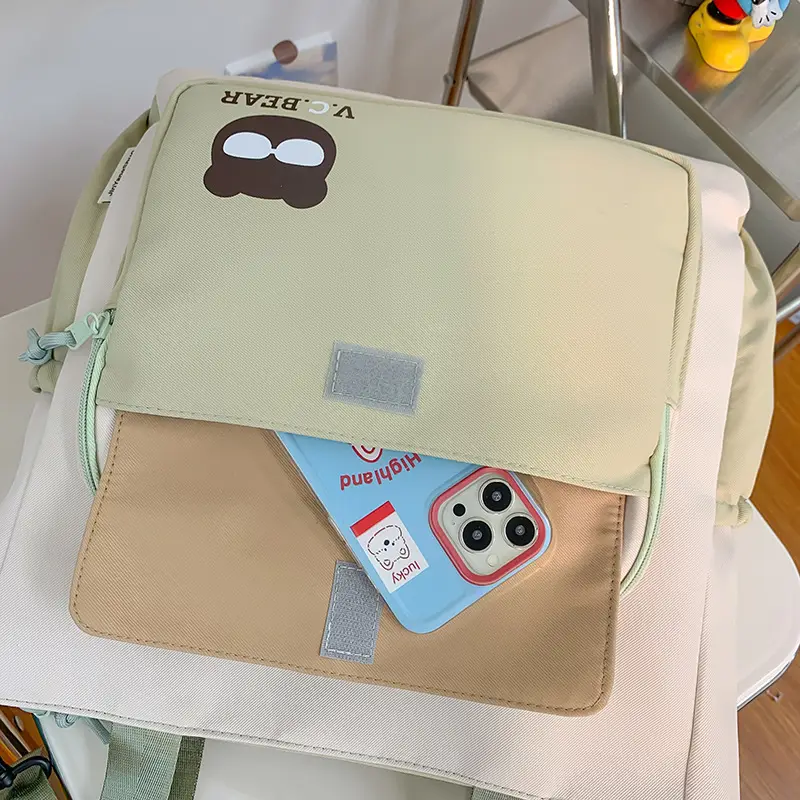 Korean Style Large Cap Bag for Students Crossbody Satchel — feature 29
