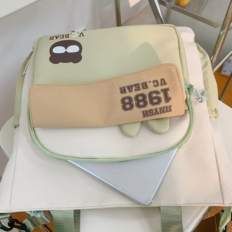 Korean Style Large Cap Bag for Students Crossbody Satchel — feature 30