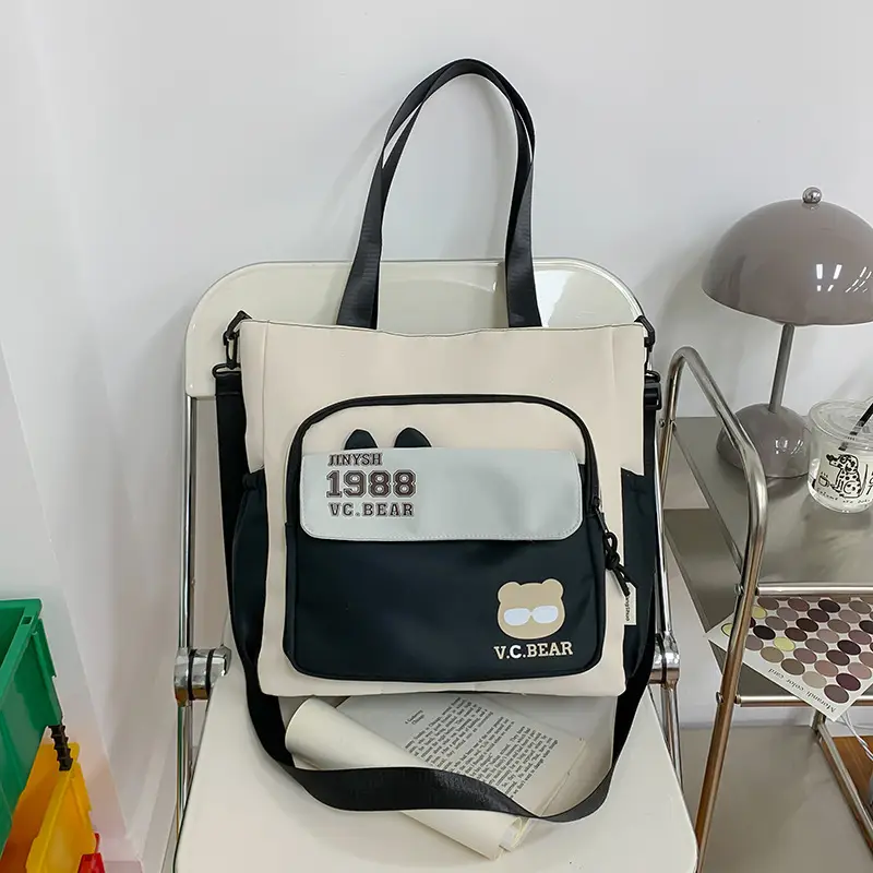 Korean Style Large Cap Bag for Students Crossbody Satchel — feature 6