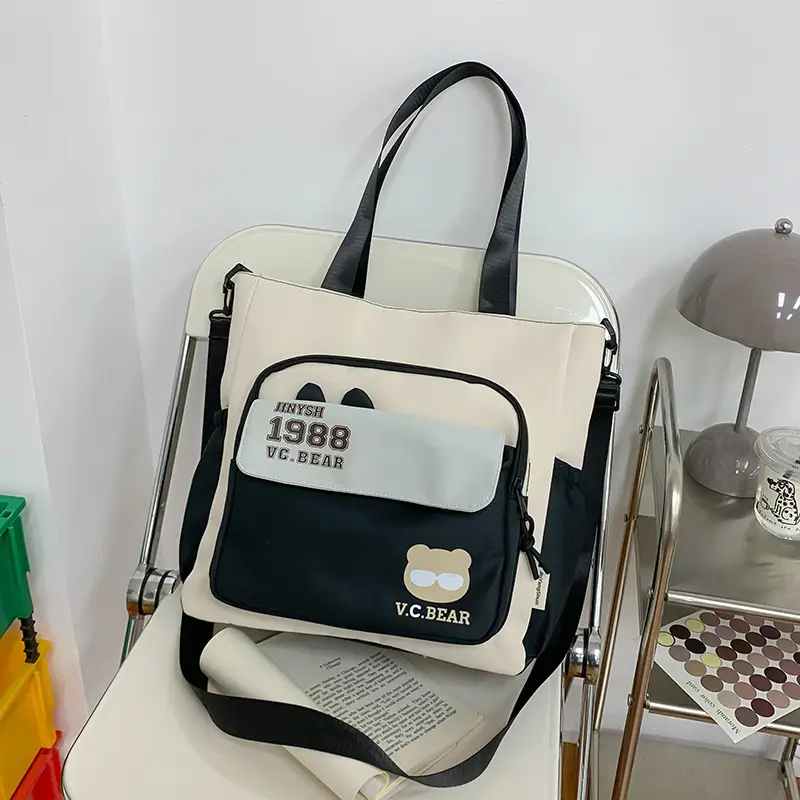 Korean Style Large Cap Bag for Students Crossbody Satchel — feature 7