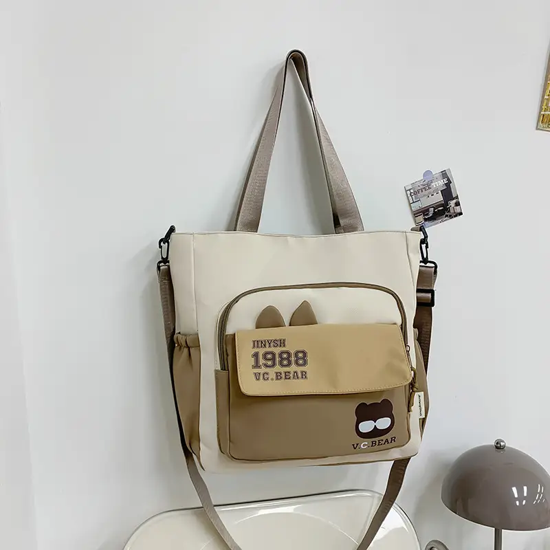 Korean Style Large Cap Bag for Students Crossbody Satchel — feature 9