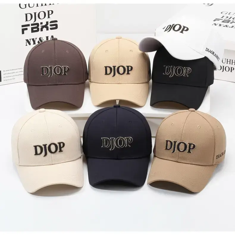 Men's Black Embroidered Baseball Cap with Korean Logo — feature 8