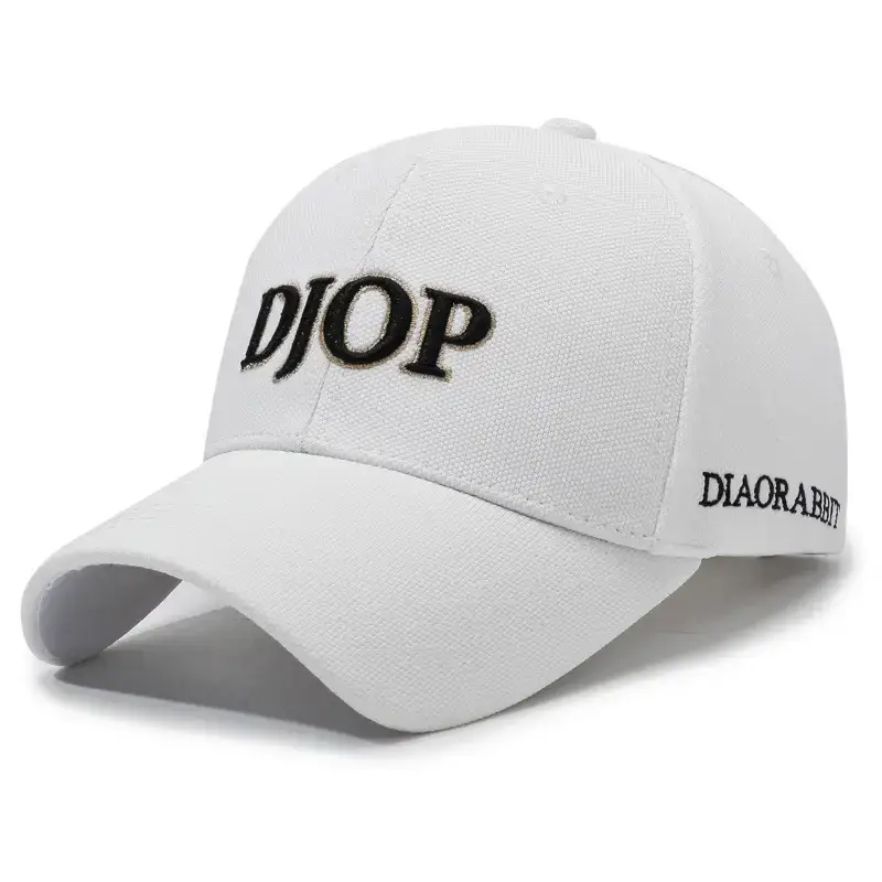 Men's Black Embroidered Baseball Cap with Korean Logo - Image 3
