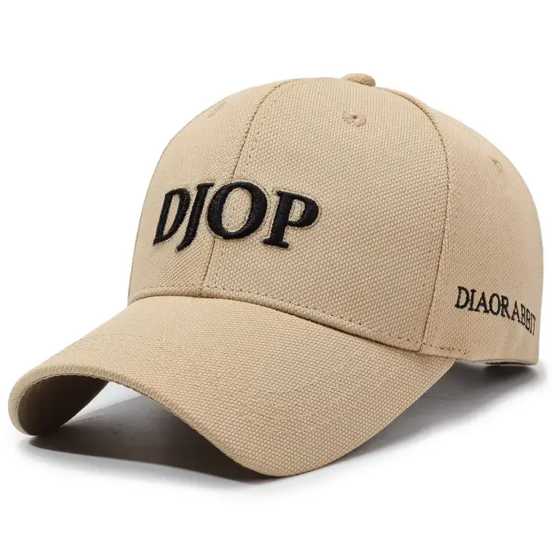 Men's Black Embroidered Baseball Cap with Korean Logo - Image 7