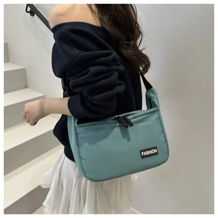 Lightweight Blue Canvas Shoulder Crossbody Bag for Women — feature 18